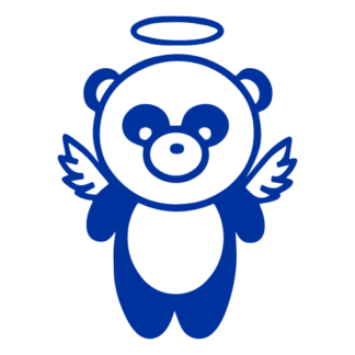 Angel Panda Wings Decal (Blue)